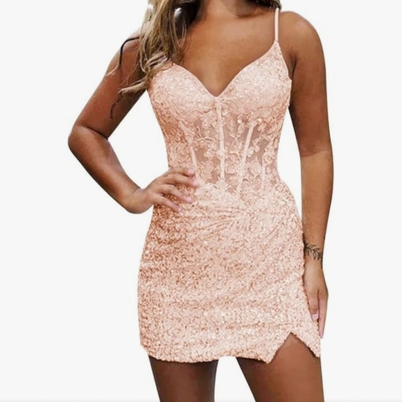 Sequin Corset Dress - Picture 2 of 4